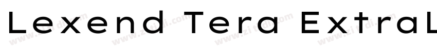 Lexend Tera ExtraLig字体转换 Lexend Tera ExtraLig字体转换